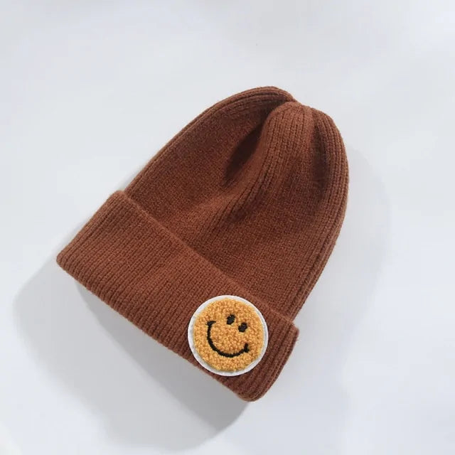 Smiley Face Warm Knitted Hat for Men And Women -  ADAB's Pet World