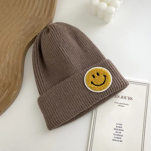 Smiley Face Warm Knitted Hat for Men And Women -  ADAB's Pet World