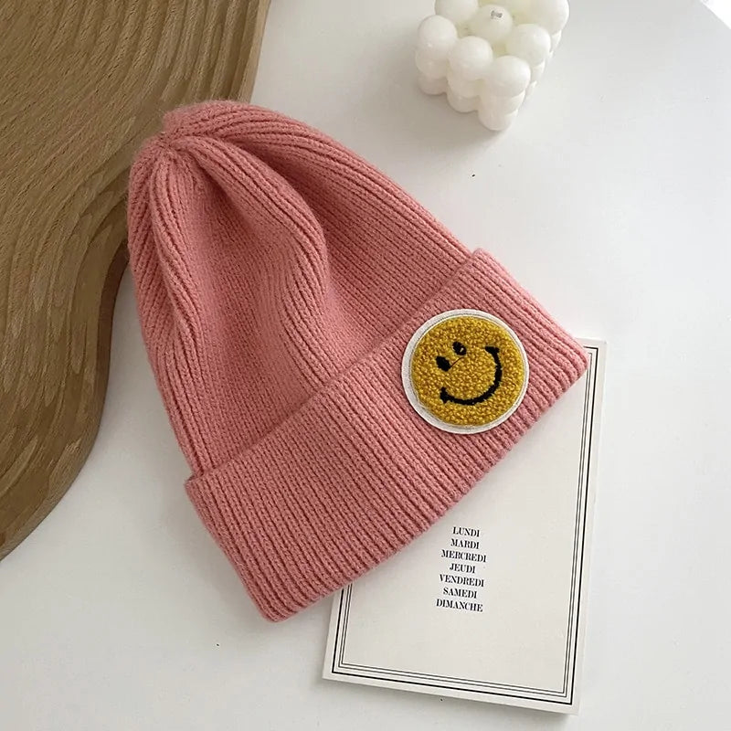 Smiley Face Warm Knitted Hat for Men And Women -  ADAB's Pet World