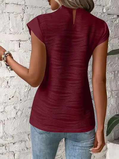 Terri Textured Cap Top