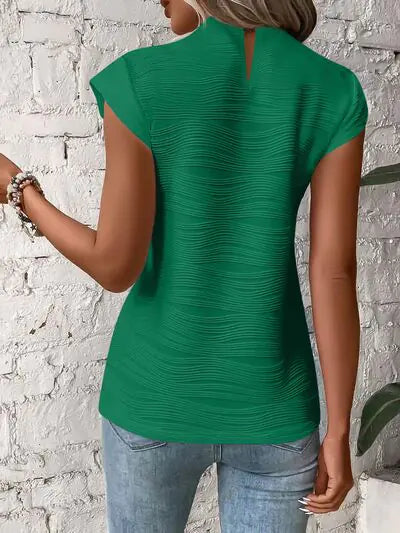 Terri Textured Cap Top