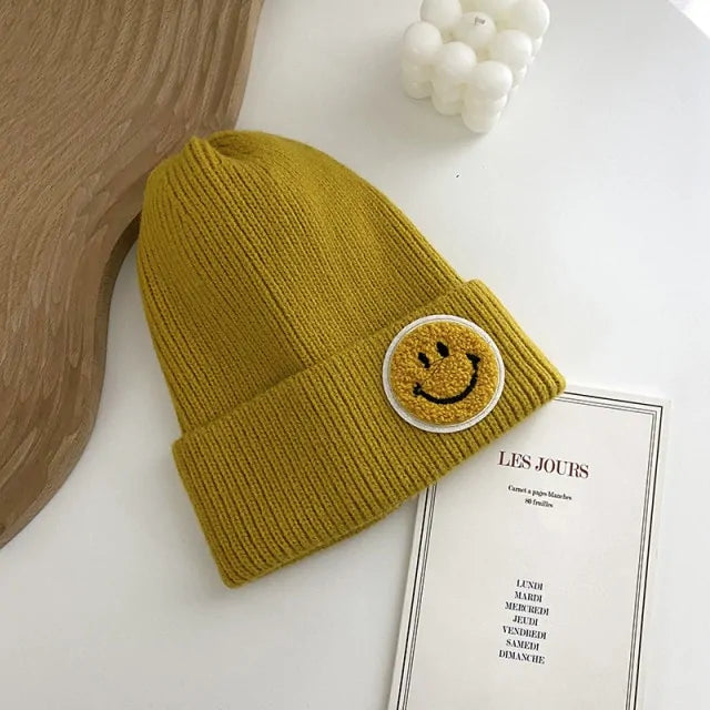 Smiley Face Warm Knitted Hat for Men And Women -  ADAB's Pet World