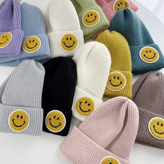 Smiley Face Warm Knitted Hat for Men And Women -  ADAB's Pet World