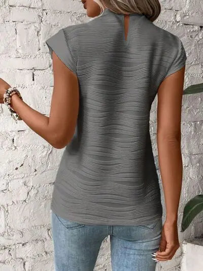 Terri Textured Cap Top