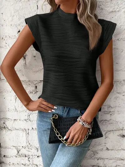 Terri Textured Cap Top