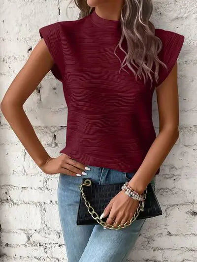 Terri Textured Cap Top