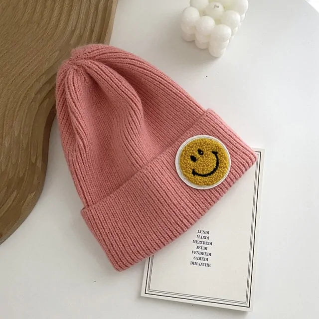 Smiley Face Warm Knitted Hat for Men And Women -  ADAB's Pet World