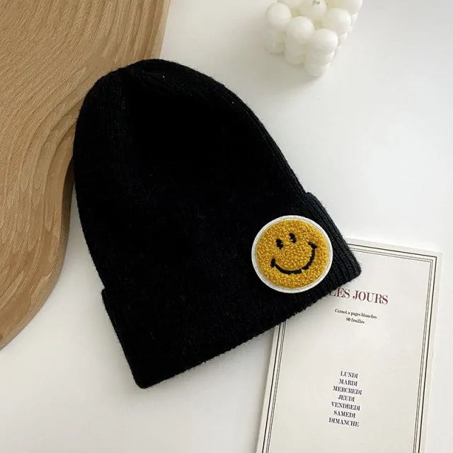 Smiley Face Warm Knitted Hat for Men And Women -  ADAB's Pet World