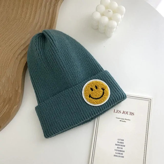 Smiley Face Warm Knitted Hat for Men And Women -  ADAB's Pet World