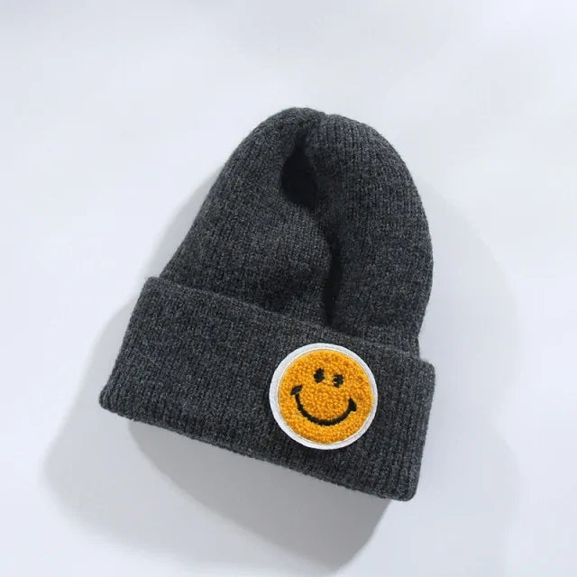 Smiley Face Warm Knitted Hat for Men And Women -  ADAB's Pet World