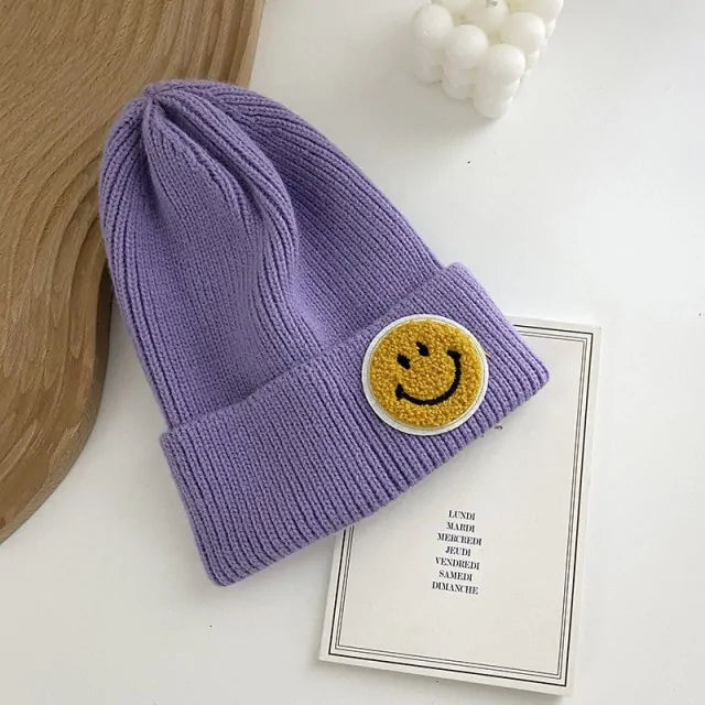 Smiley Face Warm Knitted Hat for Men And Women -  ADAB's Pet World