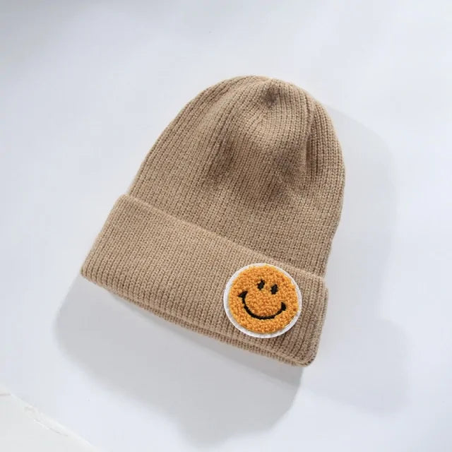 Smiley Face Warm Knitted Hat for Men And Women -  ADAB's Pet World