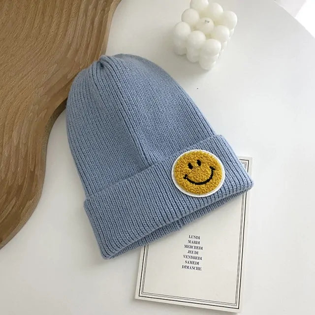 Smiley Face Warm Knitted Hat for Men And Women -  ADAB's Pet World