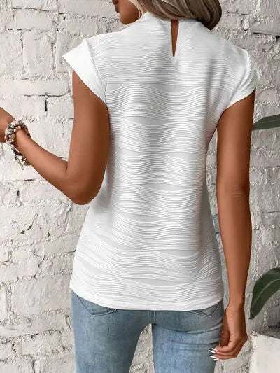 Terri Textured Cap Top